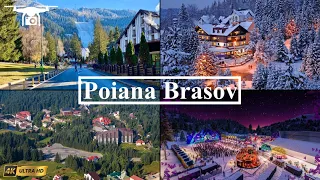 [4k] Drone Video Poiana Brasov, Romania. Alpine Tranquility in the Heart of Romania.