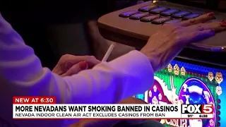 More Nevadans want smoking banned in casinos