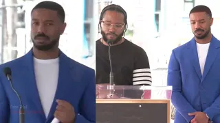 Michael B. Jordan, Ryan Coogler Tear Up Taking Chadwick's Approach