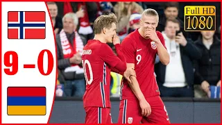 Norway vs Armenia 9-0 All Goals & Highlights 2022