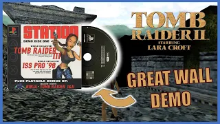 PS1 Demo of Tomb Raider 2 Level 1 The Great Wall?!