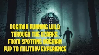 DOGMAN RUNNING WILD THROUGH THE OZARKS, FROM SPOTTING A DOGMAN PUP TO MILITARY EXPERIENCE