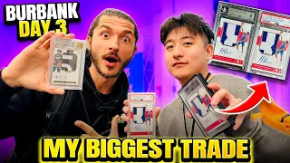 BIGGEST SPORTS CARD TRADE EVER... (Burbank Day 3)