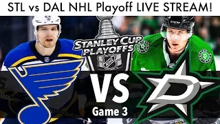 Blues vs Stars NHL Playoff Game 3 LIVE STREAM! (Round 2 Stanley Cup Series STL/DAL Reaction)