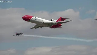 Oil Spill Response Boeing 727 and Extra 300 arrival at RIAT 2022