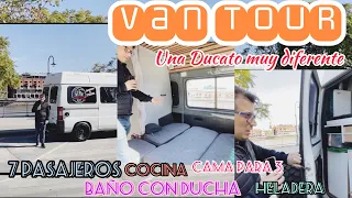 Un camper muy diferente! VAN TOUR  Fiat Ducato con ducha Y 7 pasajeros