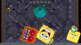 RED BALL 4 SPONGEBOB AMONG BALL &SUPER BALL 'FUSION BATTLE' with SPONGEBOB BOSS 3, 5 & GOOMBA BOSS 5