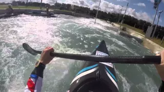 GoPro Footage - Slalom Course Run Through Lee Valley White Water Centre - #SlalomWorlds