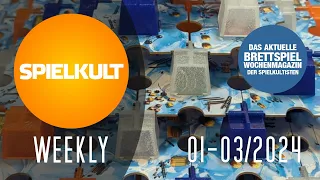 Weekly 01-03/2024 // Brettspiel-Reviews, Spieletreff, Vorschau