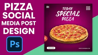 Pizza Social Media Design In Photoshop