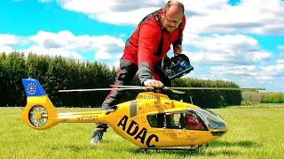 WOW !!! AMAZING !!! RC EC-135 ADAC SCALE MODEL ELECTRIC HELICOPTER FLIGHT DEMONSTRATION