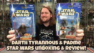 Darth Tyrannous & Padme Star Wars Attack of the Clones Unboxing & Review!