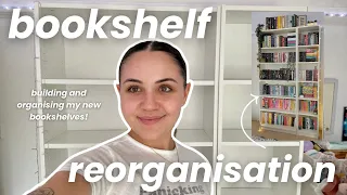 bookshelf reorganisation | building and organising my new bookshelves!