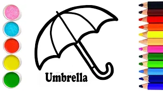 How To Draw An Umbrella Step by stepeasy draw  | Как нарисовать зонтик поэтапно легкий рисунок