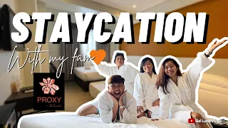 VLOGMAS DAY 4: STAYCATION WITH MY FAMILY💗 (Proxy by The Oriental) | Sid Luna Vlogs