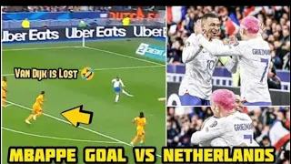 Mbappe Goal vs Netherlands as he humiliates Van dijk and Grezmainn reaction