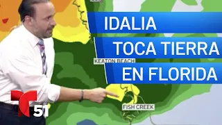 El huracán Idalia toca tierra en la costa noroeste de Florida