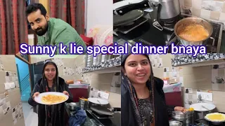 Aaj Sunny k liye banaya Maudaha me Dinner❤️|Biwi hone ka farz|Saba Ibrahim