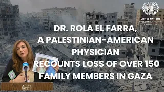 Personal testimony: a Palestinian-American physician Rola El Farra lost 150 family members in Gaza
