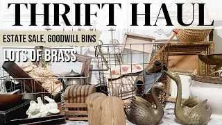 Thrift Haul • Goodwill Outlet Bins • Estate Sale • Thrifting for home decor
