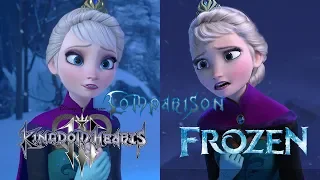 Kingdom Hearts 3 vs Frozen - Let it Go Comparison