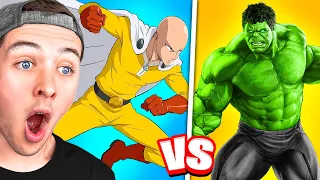 Reacting To HULK vs ONE PUNCH MAN (movie)