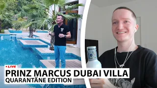 Justin reagiert auf "Prinz Marcus Dubai Villa🌴" | Live - Reaktion