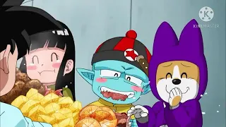 todas las escenas de goku comiendo