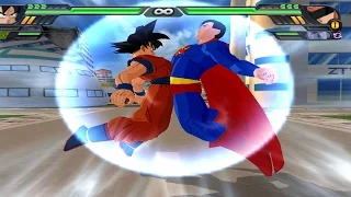 Goku and Superman Fusion | Gok-El vs Great Saiyaman  DBZ Budokai Tenkaichi 3 (MOD)