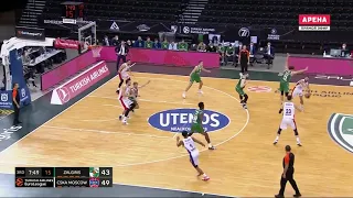 Zone 1-3-1 defense (Zalgiris Kaunas vs. CSKA Moscow, Euroleague)