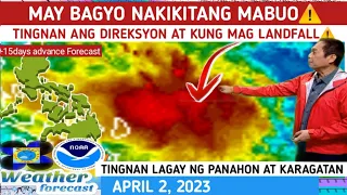 MAY BAGYO NAKIKITA SA FORECAST: TINGNAN ⚠️ WEATHER UPDATE TODAY | APRIL 2, 2023