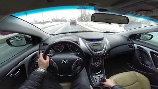 BEHIND THE WHEEL / Hyundai Elantra V (MD) [1.6 132 HP] 2012 🇰🇷 / POV TEST DRIVE