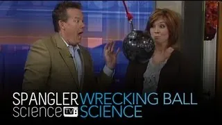 Wrecking Ball Science - Swinging Bowling Ball - Cool Science Experiment