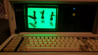 "Bad Apple" from 8088 Domination, Compaq Portable