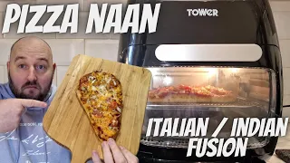 NAAN BREAD PIZZA - Tower Air Fryer - ITALIAN / INDIAN FUSION - Food Review - COOKING EXPERIMENT