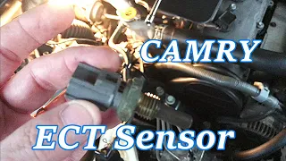 CAMRY WONT START or ERATTIC ENGINE IDLE,  Check ECT SENSOR