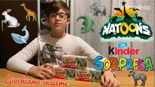 Kinder sorpresa animali Natoons giochiamo insieme