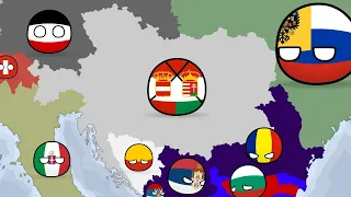 History of Austria, Czech and Hungary (Countryballs) - remake
