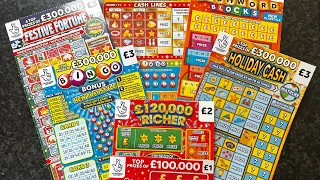 £20 random national lottery scratch cards with some winners 💜