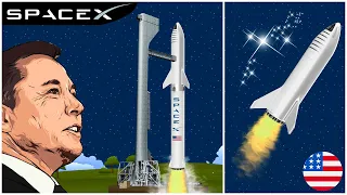 SpaceX Starship Launch Countdown | Rocket Size Comparison | Animation