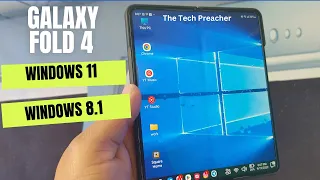 Turn Galaxy Fold 4 To Windows 11 & Windows 8.1 Metro Plus Bixby Routine