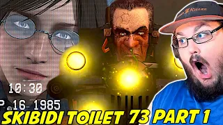 skibidi toilet 73 (part 1) SKIBIDI TOILET LORE! & G MAN CAN SPEAK ENGLISH REACTION!!! #skibiditoilet