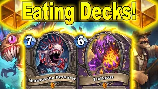 Warlock Eats Decks & Burns Cards For Fun At March of the Lich King Mini-Set | Hearthstone