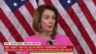 Rep. Nancy Pelosi press conference after Democrats regain control of House