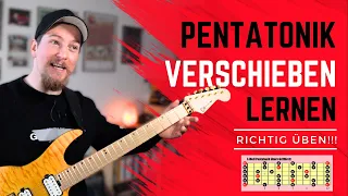 Pentatonik Fingersätze üben, verschieben und Tonarten wechseln | Online-Unterricht Gitarre