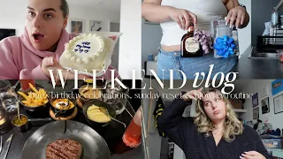 weekend vlog...celebrating bae's birthday, blowdry routine & sunday reset