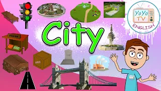 The city vocabulary in English | Places vocabulary IN ENGLISH with YoYo TV - English