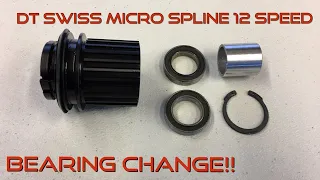 DT Swiss Micro Spline 12 Speed Freehub Body Bearing Change