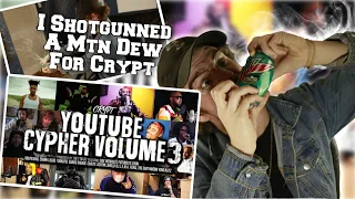 Crypt Youtube Cypher Vol. 3 (Ft. Dax, Merkules, NoLifeShaq, Futuristic, Crank Lucas & More) REACTION