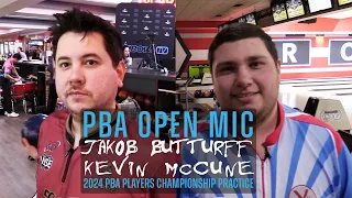 PBA Open Mic | Kevin McCune and Jakob Butturff during PBA Players Championship practice